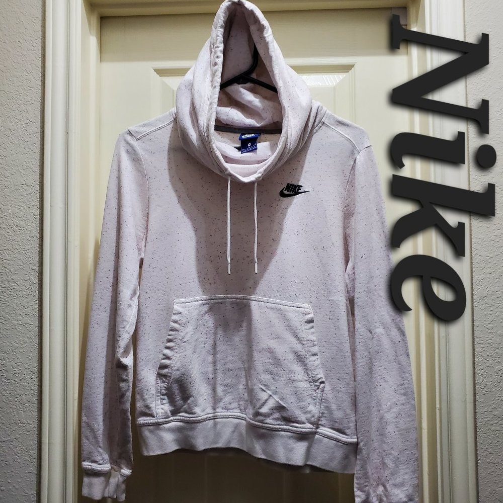 NIKE Women's Speckled Hand-Warmer Hoodie Sweatshirt, Size Medium